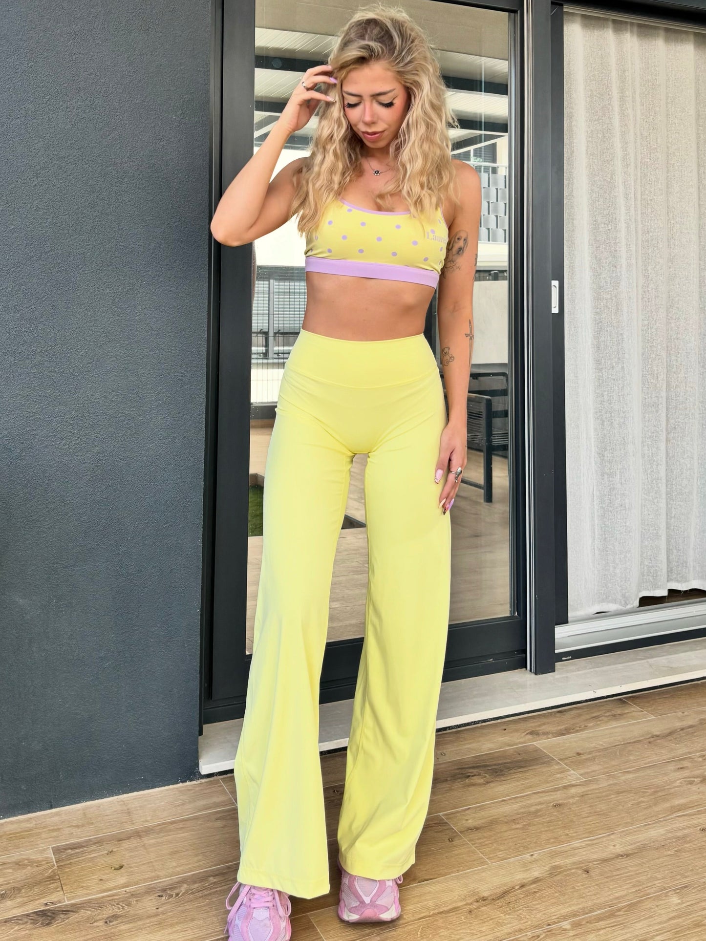 Wide Leg Leggings- Butter Glow
